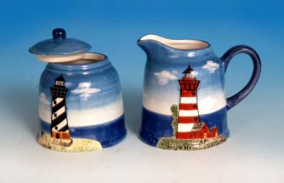 LHT1955 Lighthouse Sugar & Creamer Set